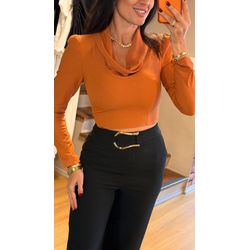 BLUSA MANGA LONGA DEGADE- TERRACOTA - 2351 - DUQUESA STORE