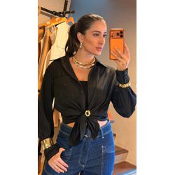 CAMISA NATTY- PRETO - 2880 - DUQUESA STORE