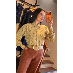 CAMISA POÁ BOLSO- VERDE ABACATE - 2915 - DUQUESA STORE