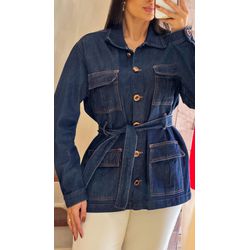 PARKA JEANS GOLA REMOVÍVEL- AZUL - 2384 - DUQUESA STORE