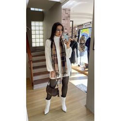 MINI VESTE BRANCA - 2481 - DUQUESA STORE