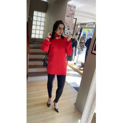 MINI VESTE VERMELHA - 2481 - DUQUESA STORE