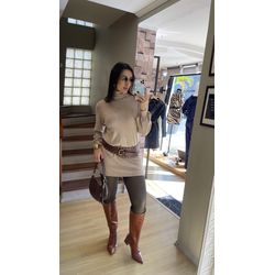 MINI VESTE BEGE - 2481 - DUQUESA STORE