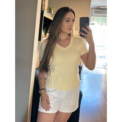 BLUSA GOLA V BETINA- AMARELO CANDY - 2568 - DUQUESA STORE