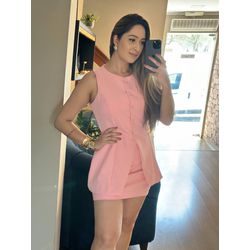 CONJUNTO MARY- ROSA BEBÊ - 2161 - DUQUESA STORE