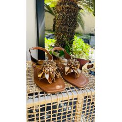 RASTEIRINHA DETALHE FLOR- CARAMELO - 0000 - DUQUESA STORE