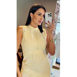 VESTIDO CAMILLY- AMARELO - 2666 - DUQUESA STORE