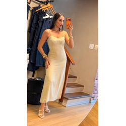 VESTIDO EVANGELINE AMARRAÇÃO- OFF WHITE - 2916 - DUQUESA STORE