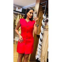 VESTIDO FABIOLA- VERMELHO - 2729 - DUQUESA STORE