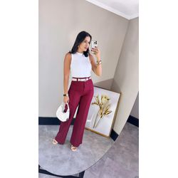 CALÇA FLARE JULLY MARSALA - 2230 - DUQUESA STORE