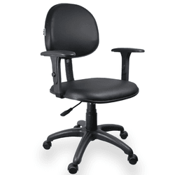 Cadeira Escritório Executiva Slin Corino - 1558 - DVL Office Cadeiras e Estofados