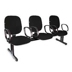 Longarina Diretor 3 Lugares c/ Braços - 2226 - DVL Office Cadeiras e Estofados