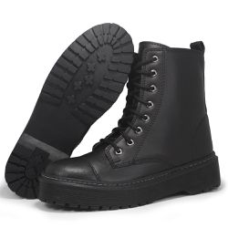 Bota Coturno Feminino com Zíper Lateral - BOT2510 - EAST SPORT