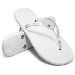 Chinelo de Dedo Flip Flop Tiras Branco - CHI0007 - EAST SPORT