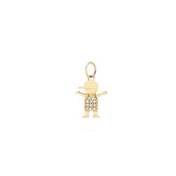 Pingente Menino Classic Natural - Maura Joias