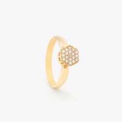 Anel Chuveiro Hexagonal - Maura Joias