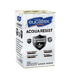TINTA EUCATEX ACQUA RESIST ACRÍLICO FOSCO 18L - EDU TINTAS GUARULHOS