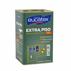 Tinta Acrílica Extra Piso Eucatex 18L - Ultra Resi... - EDU TINTAS GUARULHOS