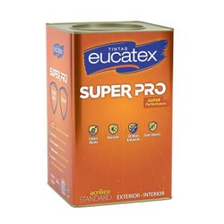 Tinta Super Pro Eucatex Acrílica Fosco Branco 18L - EDU TINTAS GUARULHOS