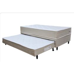 Cama Box Casal Com Auxiliar Scalibur Topázio - Sca... - EJT MOVEIS