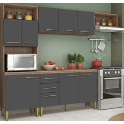 Cozinha Completa Malu 240cm - CCMALU - EJT MOVEIS