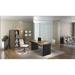 Mesa Para Esritório Reta Com Pedestal - MPMAR - EJT MOVEIS