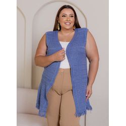 Colete franja - 20240167 - Elegância Rouparia