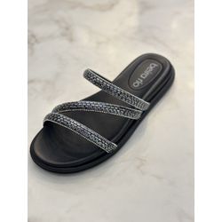 Papete Beira Rio preta 3 tiras - 8488.108.28993-9... - Elegância Rouparia