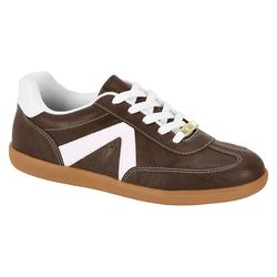 Tênis chocolate e branco - 1430.102.29787 - Elegância Rouparia