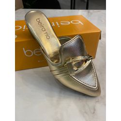 Mule dourado Beira Rio - 4134.1003.14710 - Elegância Rouparia