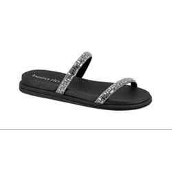 Papete Beira Rio preta 2 tiras - 8488.105.28500-84... - Elegância Rouparia