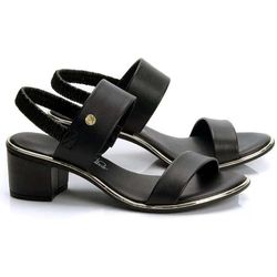 Sandalia Salto preta Beira Rio - 8379.221.9569-157... - Elegância Rouparia