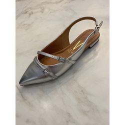 Sapatilha Vizzano de bico fino prata - 1206.796 - Elegância Rouparia
