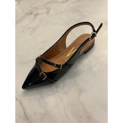 Sapatilha Vizzano de bico fino preta - 1206.296 - Elegância Rouparia