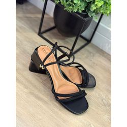 Sandália de salto preta - 8423228.28340-15745 - Elegância Rouparia