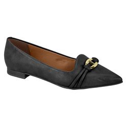 Sapatilha bico fino Vizzano preta - 1206.1004.297... - Elegância Rouparia