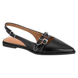 Slingback Vizzano de bico fino preta - 1449.101.27... - Elegância Rouparia
