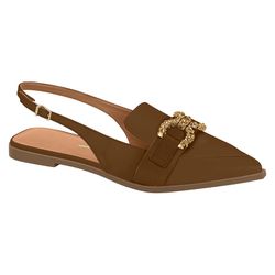 Slingback Vizzano de bico fino capuccino - 1449.10... - Elegância Rouparia
