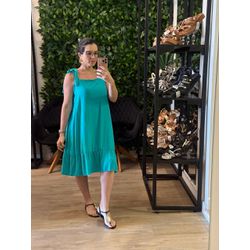 Vestido Curto alça de amarração tiffany - 20240000... - Elegância Rouparia