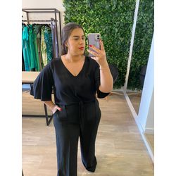 Blusa Cropped com amarração - 20240007 - Elegância Rouparia