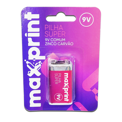 Bateria 9V Comum Maxprint - Eletrônica Faria