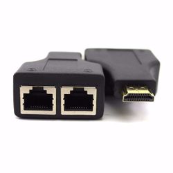 Extensor HDMI (2pcs) via Cabo de Rede (Até 20m) - Eletrônica Faria