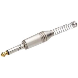 Plug P10 MONO Metal Profissional com Trava (MOLA) - Eletrônica Faria