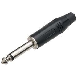 Plug P10 MONO Preto Metal Profissional - Eletrônica Faria