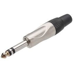 Plug P10 ESTEREO Metal Semi Profissional (rosquead... - Eletrônica Faria
