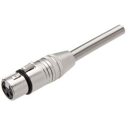 XLR Canon Femea com Trava Profissional de Mola Met... - Eletrônica Faria