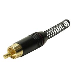 PLUG RCA MACHO BLACK SERIES PROFISSIONAL (COM MOL... - Eletrônica Faria