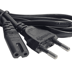 Cabo de energia tipo 8 - 1,5 Metro - TV Samsung/LG... - Eletrônica Faria