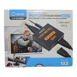 Splitter/Divisor HDMI - 1 entrada e 2 saidas Full ... - Eletrônica Faria