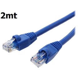 Cabo LAN de Rede Cat5 8 Vias - Conector RJ45 - 2 M... - Eletrônica Faria